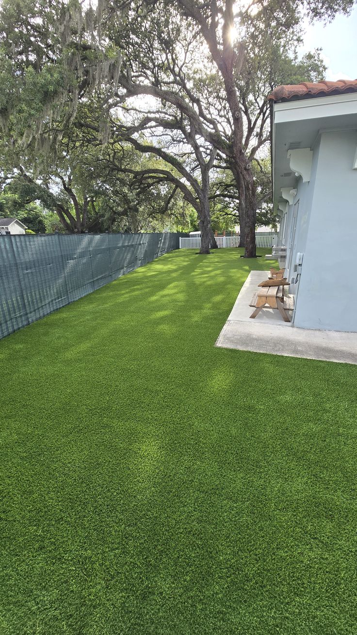 Shaded Yard Turf Install